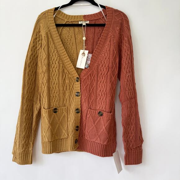 For Love & Lemons Womens Cardigan Sweater Multicolor Size S - Picture 1 of 9